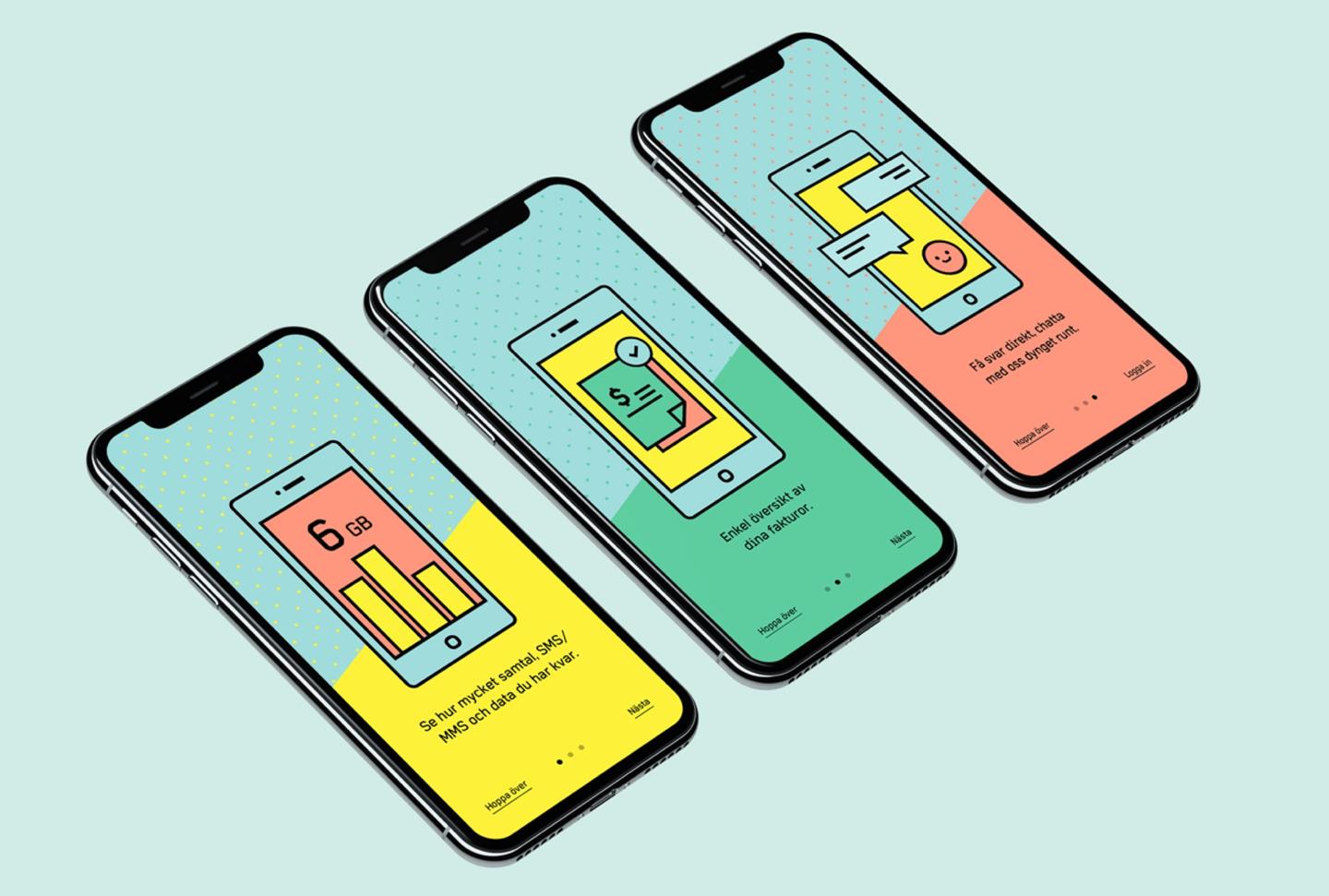 Halebop app mobile designs